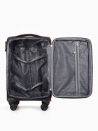 УЦЕНКА Чемодан на колёсах TEXTURA, 52 л, текстильный, кодовый замок, с увеличением, 36×25×58 см, 20", коричневый - Фото 11