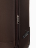 УЦЕНКА Чемодан на колёсах TEXTURA, 52 л, текстильный, кодовый замок, с увеличением, 36×25×58 см, 20", коричневый - Фото 12