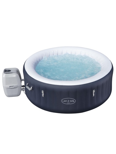 Спа - бассейн Miami EnergySense AirJet 4 Dark Blue, 180×66 см, фильтр-насос, тент, дозатор для химии, аэромассаж, круглый, 6001C Bestway