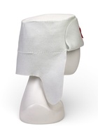 Шапка для бани и сауны «Ушанка», полиэфир, белая - фото 69482308