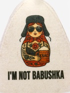 Шапка для бани и сауны I'm not babushka, полиэфир, шерсть - фото 69482331