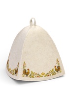 Шапка для бани и сауны «Любить по-русски», полиэфир, шерсть  (артикул 10984945)  большой выбор товаров оптом и в розницу по низким ценам с доставкой