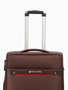 УЦЕНКА Чемодан на колёсах TEXTURA, 74 л, кодовый замок, с увеличением, 42×26×68 см, 24", коричневый - Фото 4