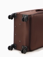 УЦЕНКА Чемодан на колёсах TEXTURA, 109 л, кодовый замок, текстильный, с увеличением, 47×30×78 см, 28", коричневый - Фото 9