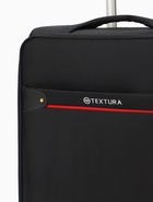 УЦЕНКА Чемодан на колёсах TEXTURA, 74 л, кодовый замок, с увеличением, 42×26×68 см, 24", чёрный - Фото 3