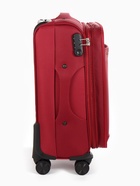 УЦЕНКА Чемодан на колёсах TEXTURA, 52 л, текстильный, кодовый замок, с увеличением, 36×25×58 см, 20", красный - Фото 8