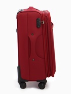 УЦЕНКА Чемодан на колёсах TEXTURA, 74 л, кодовый замок, с увеличением, 42×26×68 см, 24", красный - Фото 8
