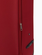 УЦЕНКА Чемодан на колёсах TEXTURA, 109 л, кодовый замок, текстильный, с увеличением, 47×30×78 см, 28", красный - Фото 4