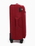 УЦЕНКА Чемодан на колёсах TEXTURA, 109 л, кодовый замок, текстильный, с увеличением, 47×30×78 см, 28", красный - Фото 10