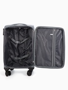 УЦЕНКА Чемодан на колёсах TEXTURA, 52 л, кодовый замок, текстильный, с увеличением, 36×25×58 см, 20", серый - Фото 11