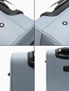 УЦЕНКА Чемодан на колёсах TEXTURA, 52 л, кодовый замок, текстильный, с увеличением, 36×25×58 см, 20", серый - Фото 15