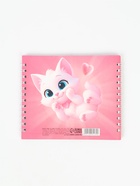 Двойной блокнот на гребне, мягкая обложка, 14.5×12 см, 48 л. «Кошечка» - Фото 3