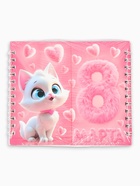 Двойной блокнот на гребне, мягкая обложка, 14.5×12 см, 48 л. «Кошечка» - Фото 6