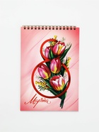 Блокноты А5,40 л на гребне, обложка картон "8 марта. Тюльпаны" 10895176