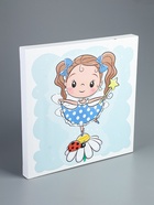 УЦЕНКА Картина- холст на подрамнике «Девочка на ромашке» 35×35 см - Фото 2