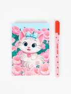 Подарочный набор: блокнот раскраска А6, 32 л.и ручка пиши-стирай "Кошка"  (артикул 10895196)  большой выбор товаров оптом и в розницу по низким ценам с доставкой