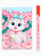 Подарочный набор, блокнот раскраска А6, 32 л., ручка пиши-стирай «Кошка» - Фото 2