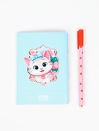 Подарочный набор, блокнот раскраска А6, 32 л., ручка пиши-стирай «Кошка» - Фото 4