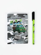 Подарочный набор: блокнот раскраска А6, 32 л.и ручка пиши-стирай "Юному защитнику" 10895202