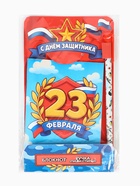Подарочный набор, блокнот раскраска А6, 32 л., ручка пиши-стирай «С 23 февраля» - Фото 8