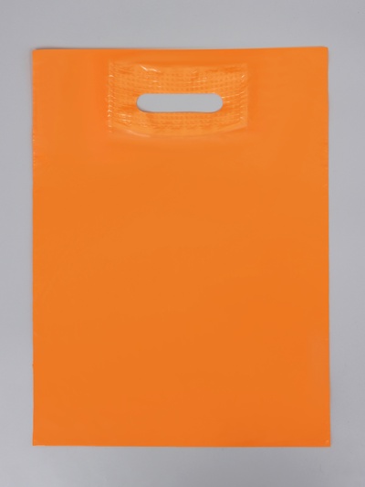 Пакет полиэтиленовый с вырубной ручкой, персиковый 30×40 см, 30 мкм