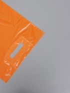 Пакет полиэтиленовый с вырубной ручкой, Персиковый 30-40 См, 30 мкм (комплект 50 шт) - фото 68979982