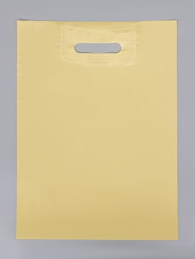 Пакет полиэтиленовый с вырубной ручкой, кофе с молоком 30×40 см, 30 мкм