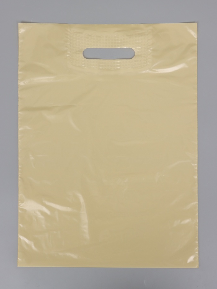 Пакет полиэтиленовый с вырубной ручкой, кофе с молоком 30х40 см, 30 мкм - Фото 1