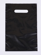 Пакет полиэтиленовый с вырубной ручкой, Черный 20-30 См, 60 мкм (комплект 50 шт) - фото 68979989