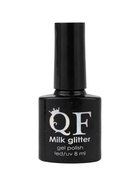 УЦЕНКА Гель-лак для ногтей 3-х фазный LED/UV 8мл MILK GLITTER (06) - Фото 2