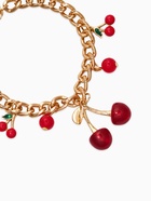 Браслет на цепи «Вишневый рай. Большая вишенка», L=17 см, красный в золоте - Фото 2