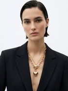 Кулон на цепочке «Сердечки», 2 яруса, цвет золото - Фото 1