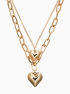 Кулон на цепочке «Сердечки», 2 яруса, цвет золото - Фото 3