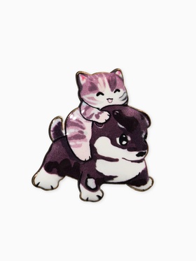 Брошь «Котёнок с щеночком», озорные, МИКС в золоте  (артикул 10905866)  большой выбор товаров оптом и в розницу по низким ценам с доставкой