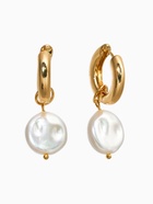 Серьги «Жемчуг Барокко», белые в золоте - фото 68980036