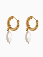 Серьги «Жемчуг Барокко», белые в золоте - фото 68980038