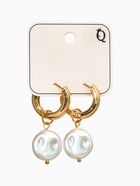 Серьги «Жемчуг Барокко», белые в золоте - фото 68980039