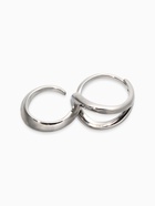 Кольцо на два пальца «Узел», металл, цвет серебро, безразмерное - фото 68980049