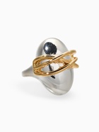 Кольцо «Сетка на овале», медь, цвет серебро, золото, безразмерное - фото 68980057