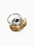 Кольцо «Сетка на овале», медь, цвет серебро, золото, безразмерное - фото 68980058