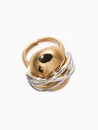 Кольцо «Сетка на овале», медь, цвет золото, серебро, безразмерное - фото 68980061