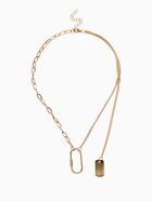 Цепь «Карабин», L=40 см, цвет золото - Фото 1