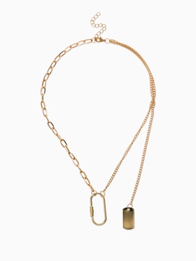 Цепь «Карабин», цвет золото