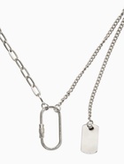 Цепь «Карабин», L=40 см, цвет серебро - Фото 3