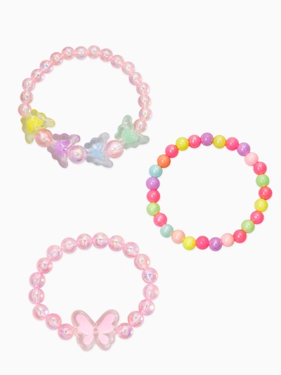 Браслет детский набор 3 шт. «Выбражулька. Бабочка», МИКС