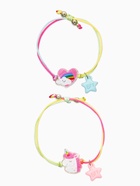 Браслеты детские парные «Выбражулька. Неразлучники. Единорог и звезды», разноцветный (комплект 2 шт) - фото 68980092