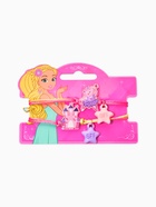 Браслеты детские парные «Выбражулька. Неразлучники. Замок и звезды», d=6 см, фиолетовый - Фото 4