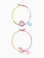 Браслеты детские парные «Выбражулька. Неразлучники. Пончик и Единорог», разноцветный (комплект 2 шт) - фото 68980107