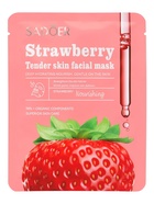 Маска тканевая увлажняющая для лица «Клубника», 25 г - Фото 2