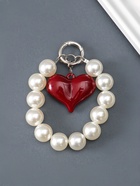 Брелок для ключей на карабине «Жемчужины и сердце», бусины d=1.6 см, сердце, 4.3×3.5 см 14 см  (артикул 10959732)  большой выбор товаров оптом и в розницу по низким ценам с доставкой